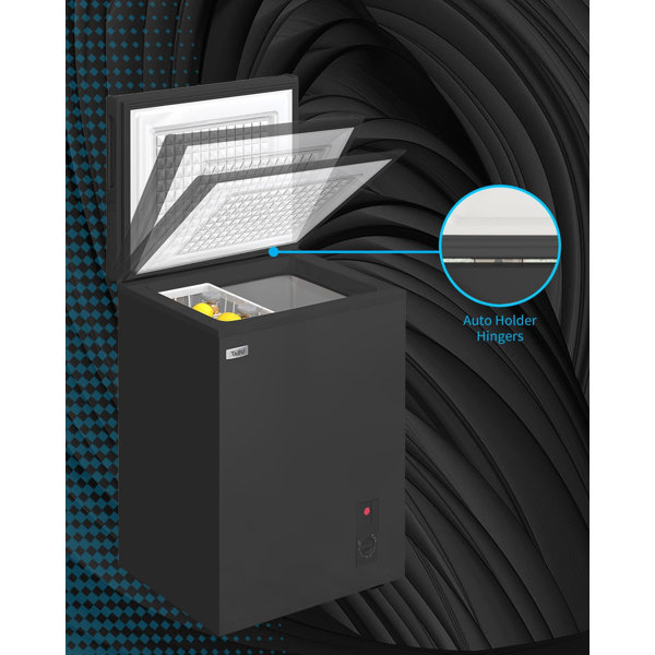 TABU 3.5 Cubic Feet Chest Freezer with Adjustable Temperature Controls